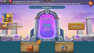 Lords mobile Vergeway chapter 10 stage 11 [upl. by Akenaj]