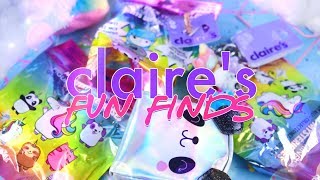 Claires Fun Finds PLUS DIY Fuzzy Backpack [upl. by Hugon]