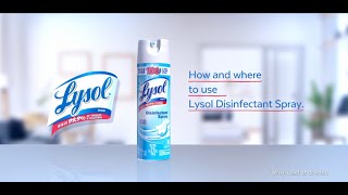 How and where to use Lysol Disinfectant Spray [upl. by Caspar172]