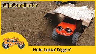 Zerby Derby 🚚 HOLE LOTTA’ DIGGIN’ 🚗 Best of Zerby Town  Clip Compilation  RC Cars [upl. by Akenal]