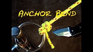 Anchor Bend or Nilsson Knot How to Tie [upl. by Eeladnerb]