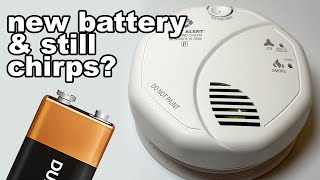 Smoke Alarm Wont Stop Chirping Even With New Battery [upl. by Atika754]