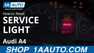 How to Reset Service Light 0409 Audi A4 [upl. by Cordie678]