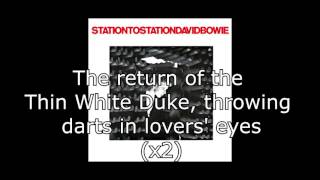 Station to Station  David Bowie  Lyrics [upl. by Asteria]