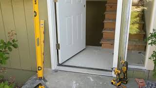 Jeld Wen Front Door Installation  Really crappy products and craftsmanship PART 1 [upl. by Aznecniv]