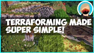 How to Terraform ANY Minecraft Terrain in Creative or Survival 1162 [upl. by Robenia]