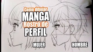 COMO DIBUJAR ANIMEMANGA Rostro de Perfil PASO A PASO How to draw anime  BillyArt [upl. by Suhsoj716]