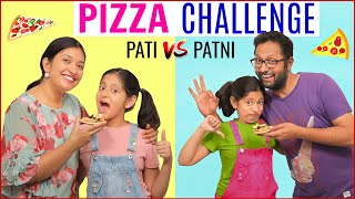 Pizza Challenge  PATI vs PATNI  CookWithNisha [upl. by Nrehtak]