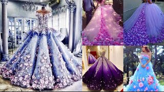 Wedding Flower Princess Dress  Luxury Wedding Dress [upl. by Naltiak]