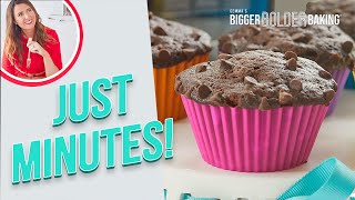 5Minute Chocolate Muffins Made in the Microwave [upl. by Nelyaw]