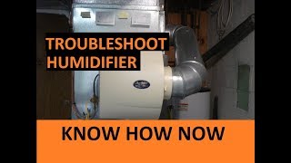 How to Troubleshoot a Whole House Humidifier [upl. by Nahtanod]