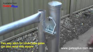 Gate Latch 2 way for round pipe and square [upl. by Jaclin]