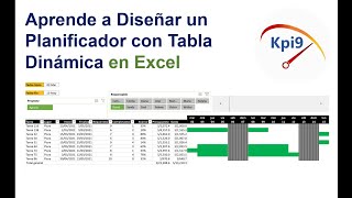 Aprende a Diseñar un Planificador con Tabla Dinámica en Excel [upl. by Ihn]