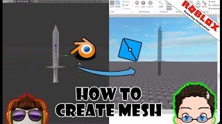 Roblox Studio  Create your own Mesh with Blender [upl. by Annahavas613]