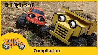 Zerby Derby 🚗 OFFROADING 🚚 Full Episodes  Kids Cars [upl. by Lachance]