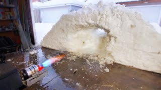 Using RC Jet Engine to Clear Some Snow [upl. by Shetrit377]