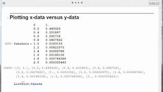 Plotting data in Mathematica [upl. by Arela]