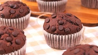 Muffins de Chocolate  Fáciles y Deliciosos [upl. by Yelha40]