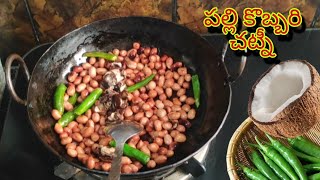 Palli Kobbari Chutney  పల్లి కొబ్బరి చట్నీ తయారీ విధానం [upl. by Liam661]