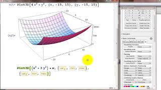 141 Multivariable plot3D in Mathematica [upl. by Atiroc]