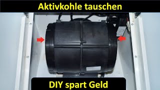 Dunstabzugshaube  Aktivkohle befüllentausch  cooker hood  refillreplace carbon  de  english [upl. by Biddy]