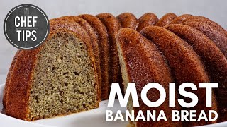 Moist Banana Bread Recipe [upl. by Attenborough440]