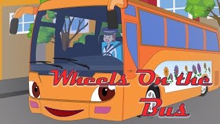 Wheels On The Bus Go Round and Round  Nursery Rhyme  BabyMoo [upl. by Joab]