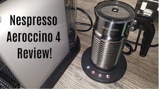 Nespresso Aeroccino 4 Milk Frother Review  Worth upgrading from the Aeroccino 3 [upl. by Dnamra]