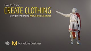 How to Quickly Create Clothing using Blender and Marvelous Designer [upl. by Piggy311]