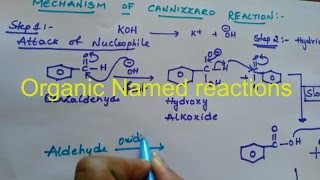 Cannizzaro Reaction organic named reactions class 12 organic chemistry [upl. by Idac]