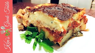 How To Make Moussaka  No Fry Light Moussaka Recipe [upl. by Ahsilav]