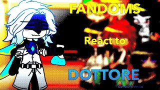 FANDOMS react to DOTTORE  Genshin Impact  67  Gacha Club [upl. by Newo659]