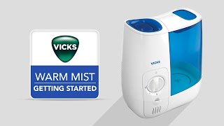 Vicks Warm Mist Humidifier VWM845  Getting Started [upl. by Harihs759]