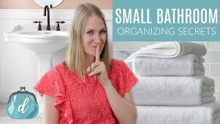 Unique Secrets to Organize a Small Bathroom [upl. by Larson]