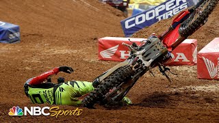 Wildest moments from 2021 Supercross season  Motorsports on NBC [upl. by Aremus482]