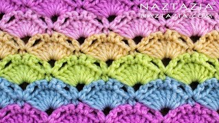 HOW to CROCHET COLORFUL SHELLS  Shell Stitch by Stitchorama by Naztazia [upl. by Ruhtra]