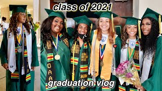 I GRADUATED HIGH SCHOOL  GRWM  Graduation Vlog Class of 2021  LexiVee [upl. by Aldin717]