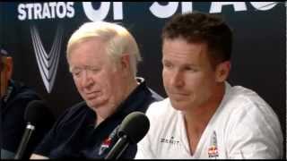 Red Bull Stratos Post Jump Press Conference with Felix Baumgartner [upl. by Ileray]