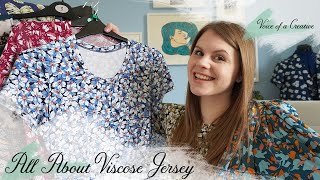 All About Viscose Jersey Fabrics Patterns My Makes and Sewing Tips [upl. by Caplan]