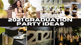 2021 GRADUATION PARTY IDEAS DIY BACKDROP EVENT PLANNING LIVING LUXURIOUSLY FOR LESS [upl. by Rosenstein31]