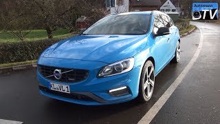 Volvo V60 RDesign D5 Polestar 230hp  DRIVE amp SOUND 1080p [upl. by Leeann278]