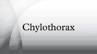 Chylothorax [upl. by Notsag]