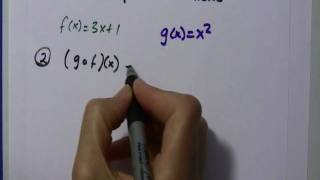 Alg II Composite Functions fgx [upl. by Ehsrop]