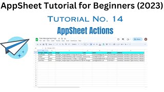 Appsheet actions [upl. by Batory]