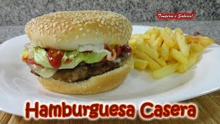 HAMBURGUESA CASERA fabulosa [upl. by Ekenna]