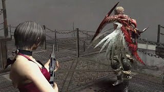 Resident Evil 4  Krauser Boss Fight Ada Wong [upl. by Suiramaj]