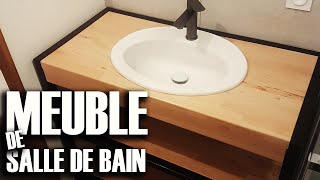 Meuble de Salle de Bain Metal et Bois  DIY  ⓇⒷ [upl. by Sinaj107]