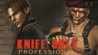 Resident Evil 4 HD Professional  Krauser Boss Fight  Knife Only  No Damage New Version [upl. by Tana]