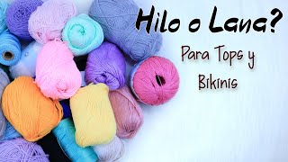 Qué HILO Utilizar para tejer a CROCHET TOPS y Vestidos de Baño [upl. by Kaehpos339]