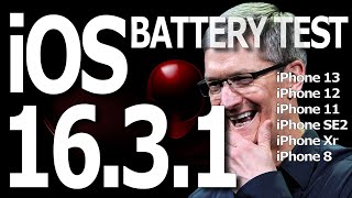 iOS 1631 Battery Life  Battery Drain  Battery Performance Test [upl. by Noemi]